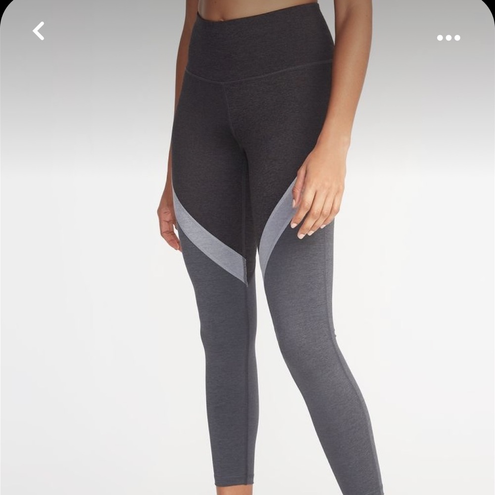 Old navy active go dry gray 7/8 workout leggings large
